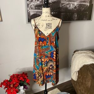 African Inspired Tradition Spaghetti String Dress